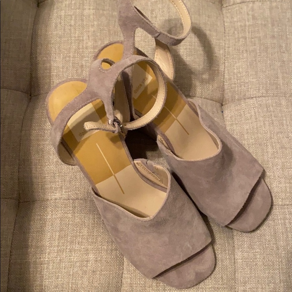Grey suede Dolce Vita wedges